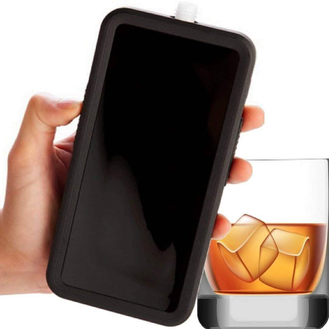2-Pack: Phone Flask 3.5oz Liquid Drink Booze Container