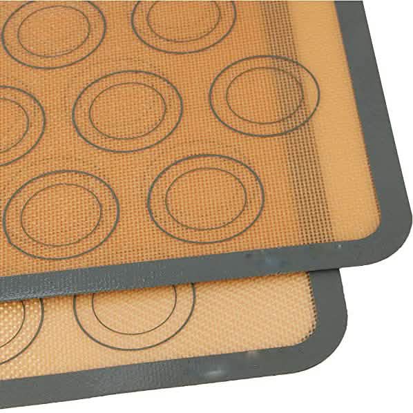 2-Pack: Silicone Nonstick Food Safe Macarons Baking Mat