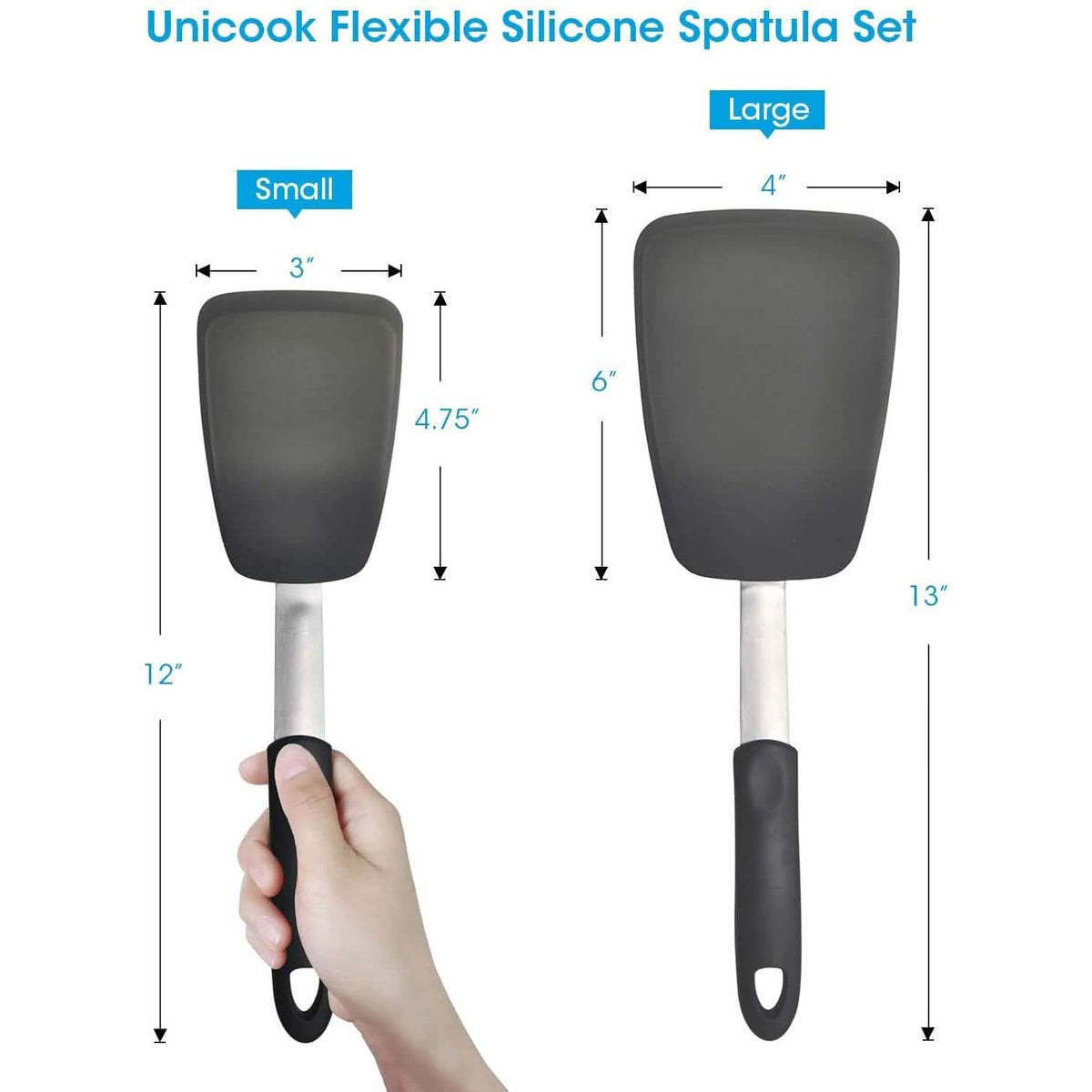 2-Pack: Unicook Flexible Silicone Spatula