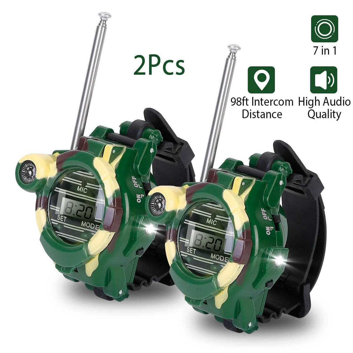 2-Pack: Walkie Talkies Watches Toy