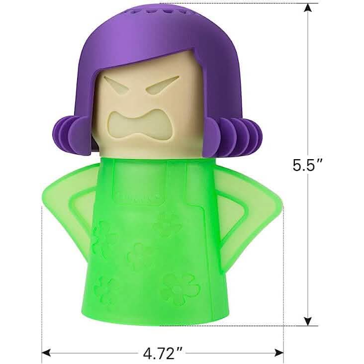 2-Piece: Angry Mama Microwave Steam Cleaner