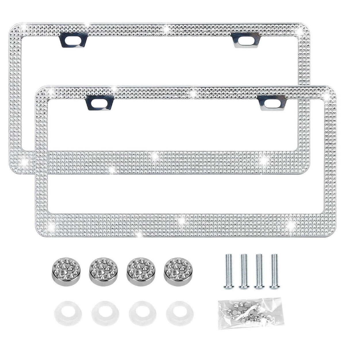 2-Piece: Bling License Plate Frames