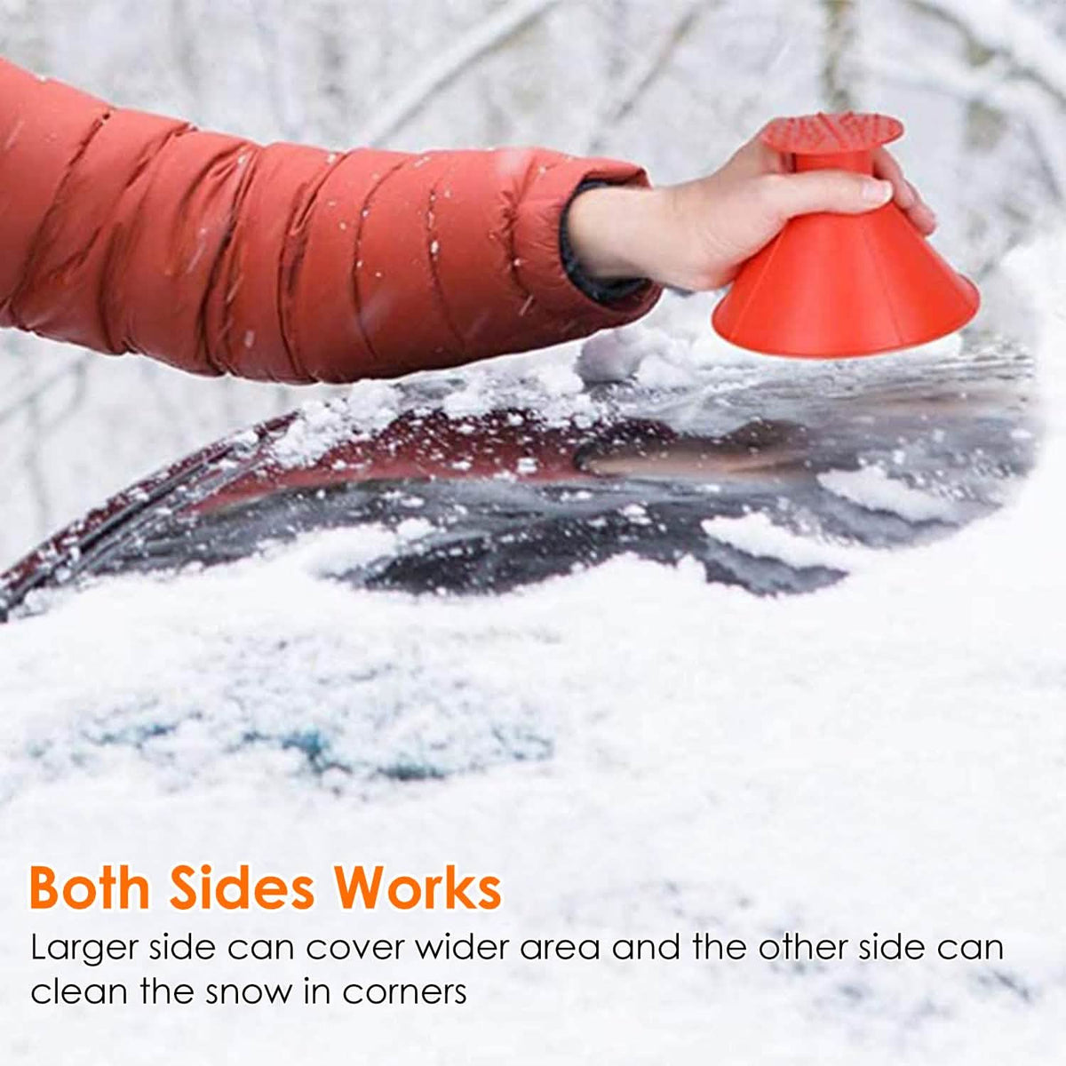 2-Piece: Car Windshield Ice Snow Scrapers