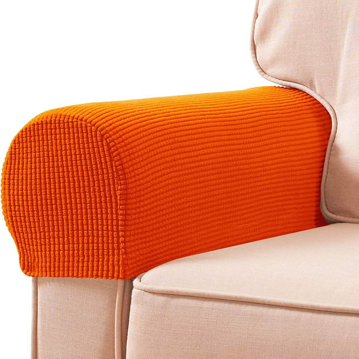 2-Piece: Jacquard Sofa Armrest Slipcover