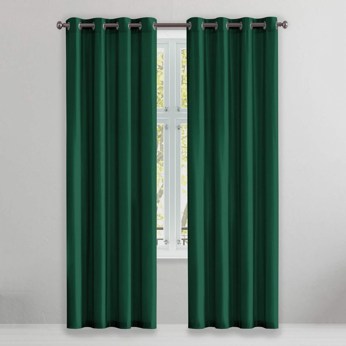 2-Piece Set: Solid Blackout Thermal Window Curtain Pair Panel