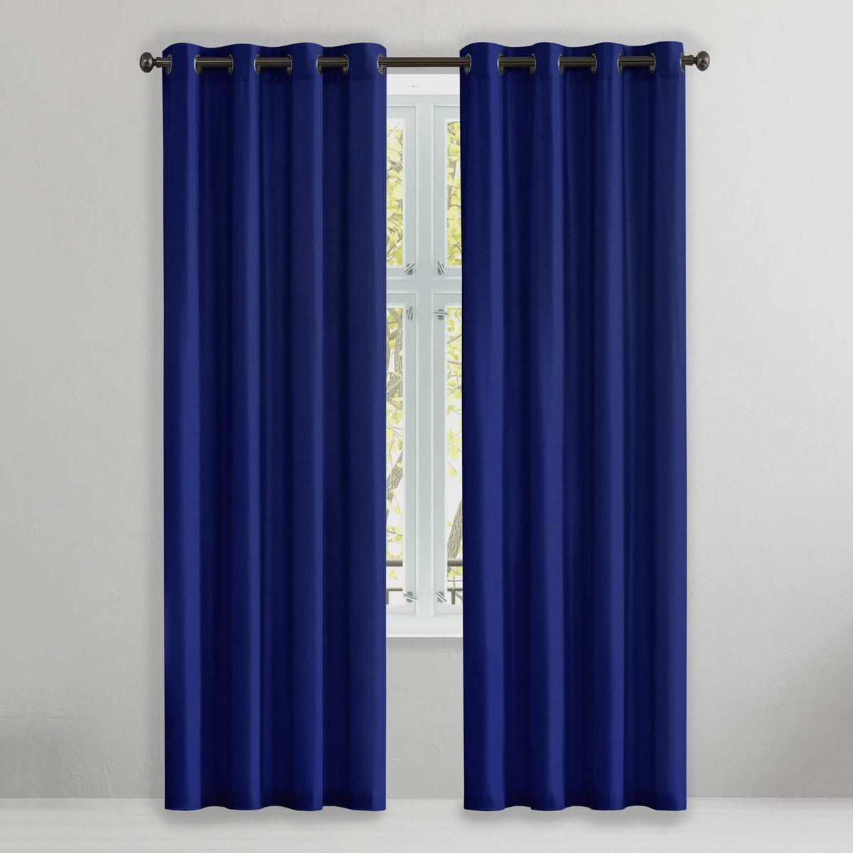 2-Piece Set: Solid Blackout Thermal Window Curtain Pair Panel