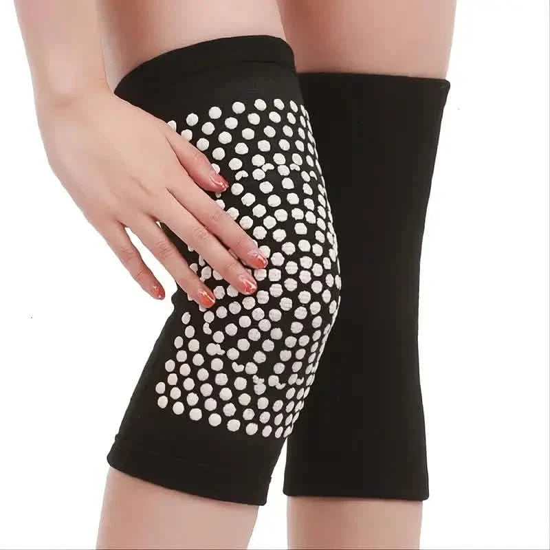 2-Pieces: Self Heating Support Knee Pads Elbow Brace Warm