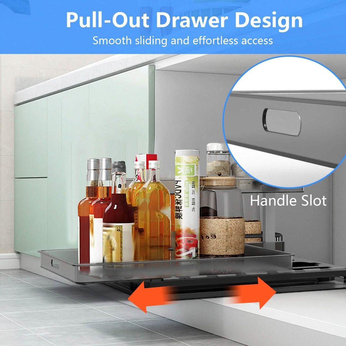 2-Tier Pull Out Under Sink Organizer