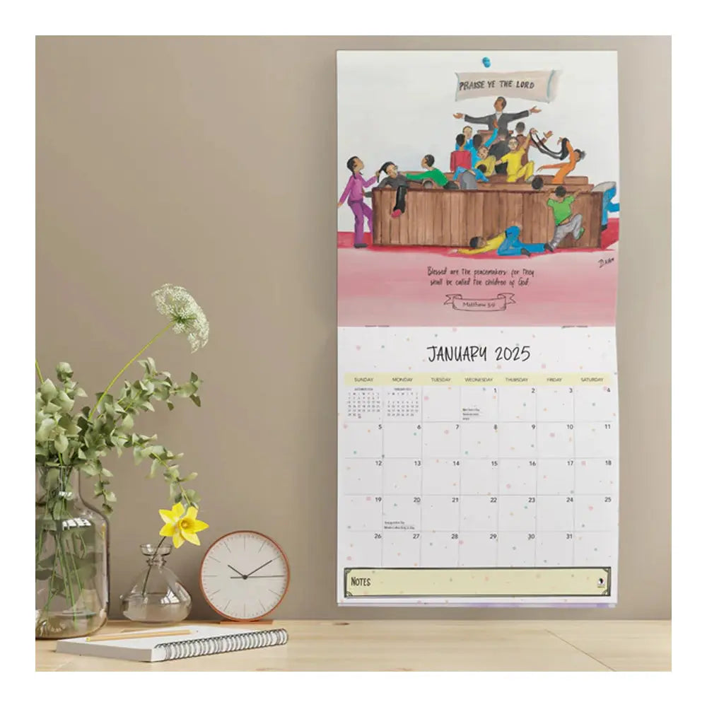 2025 Too Blessed to be Stressed Wall Calendar