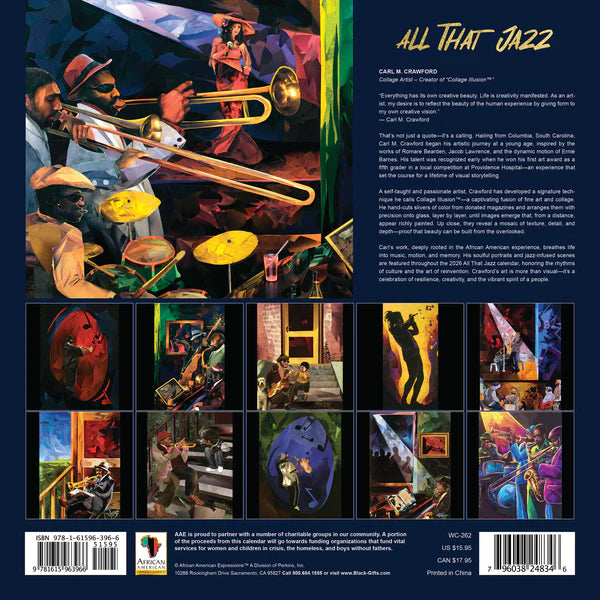 2026 All That Jazz Wall Calendar | FashionMojos.com