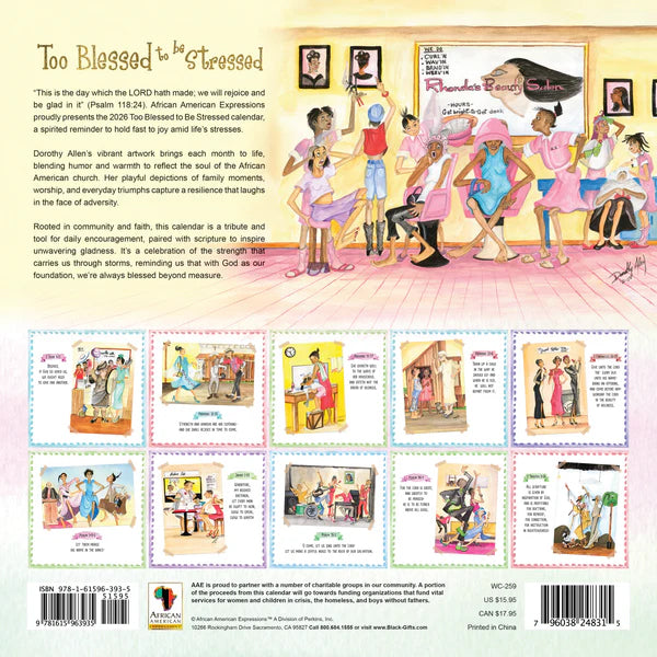 2026 Too Blessed Calendar | FashionMojos.com