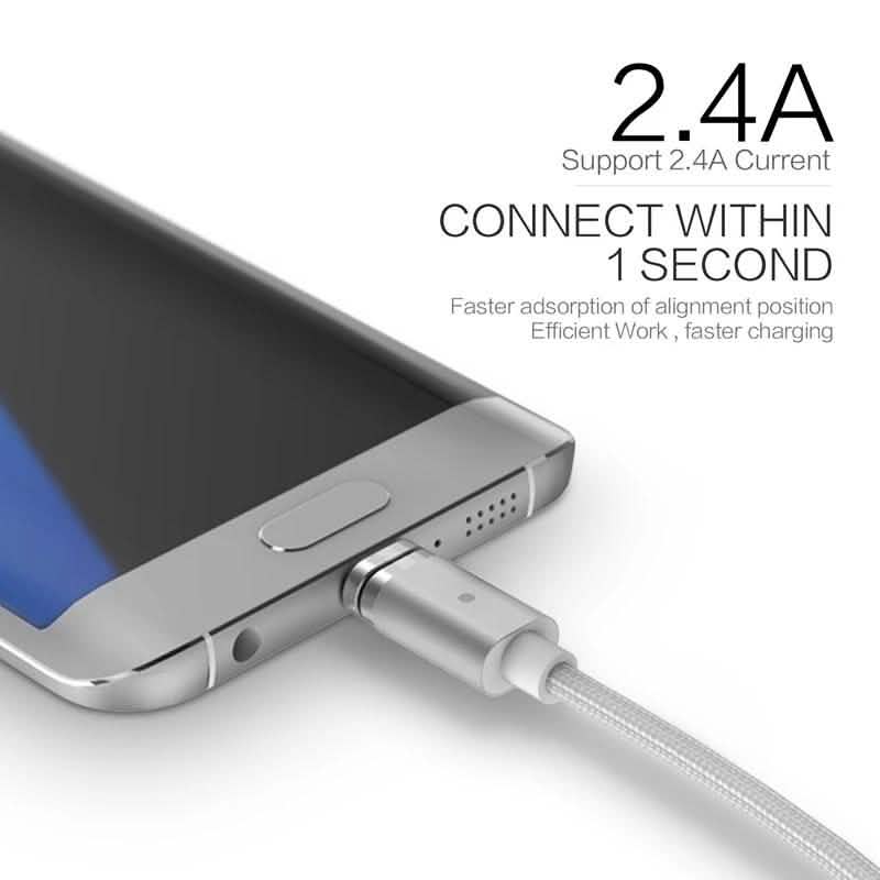 (2.4A) Magnetic Micro USB Sync Data Charging Cable