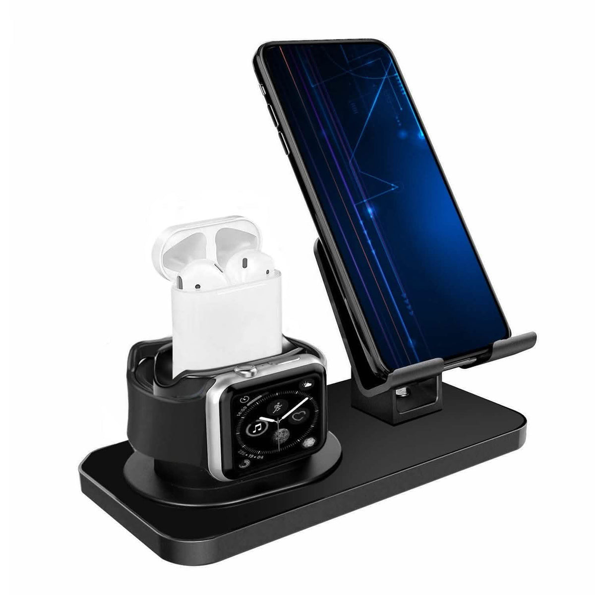 3-in-1 Charging Dock Station Phone Charger Stand Holder
