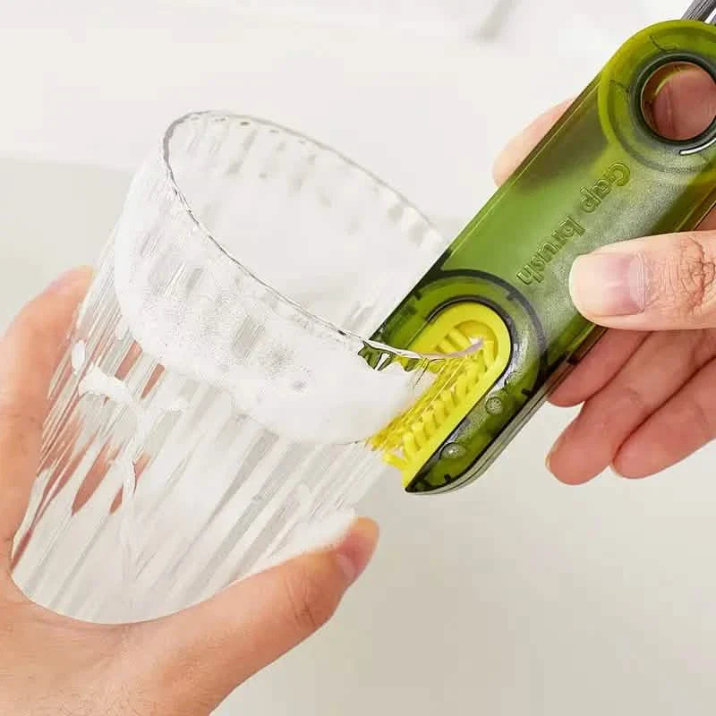 3-Pack: 3-in-1 Tiny Bottle Cup Lid Detail Brush