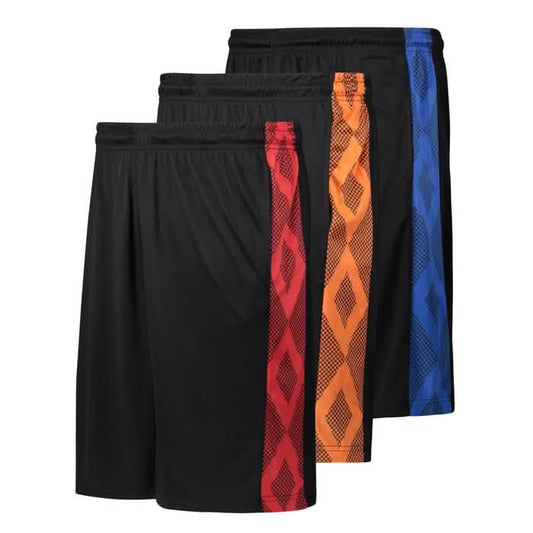 3-Pack: Men's Moisture Wicking Active Athletic Performance Shorts