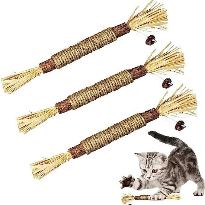 3-Pack: Silvervine Sticks Cat Toys