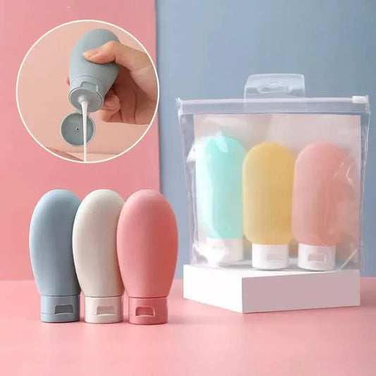 3-Piece: 60ml Leakproof Travel Bottle Set