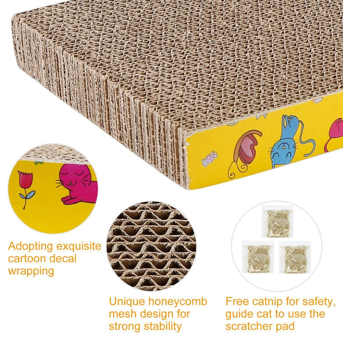 3-Piece: Cat Scratcher Pads