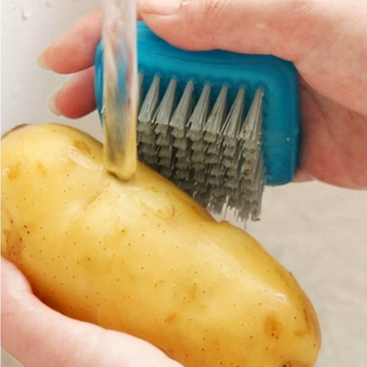 3-Piece: Fruit and Vegetable Brush Cleaner Scrubber with Soft Bristles