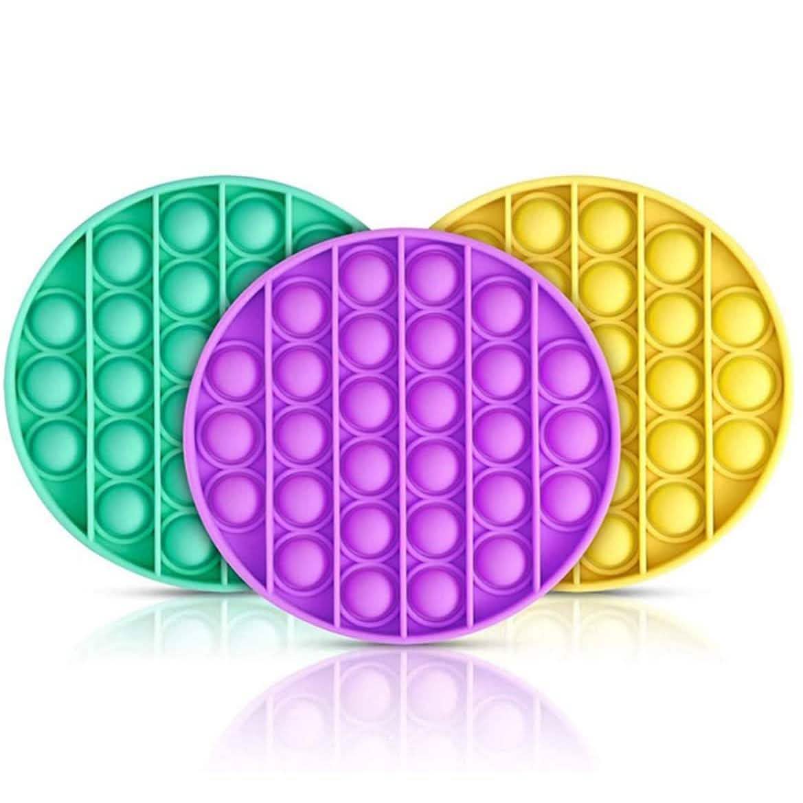3-Pieces: Bubble Squeeze Sensory Fidget Toy