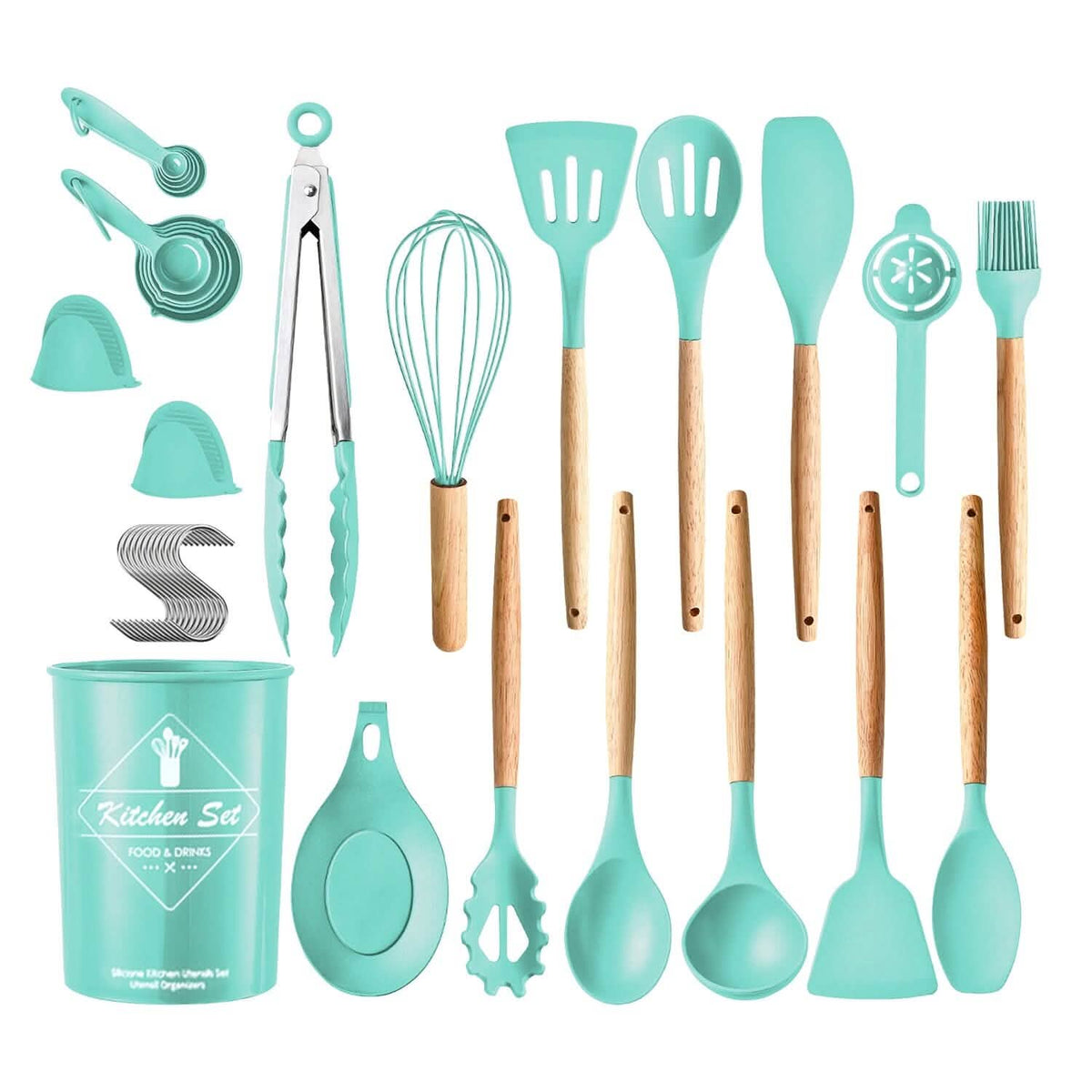 35-Pieces: Kitchen Cooking Utensils Set