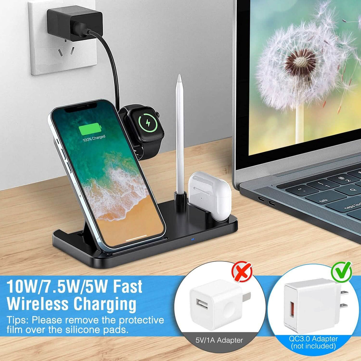 4-in-1 Foldable Wireless Charger