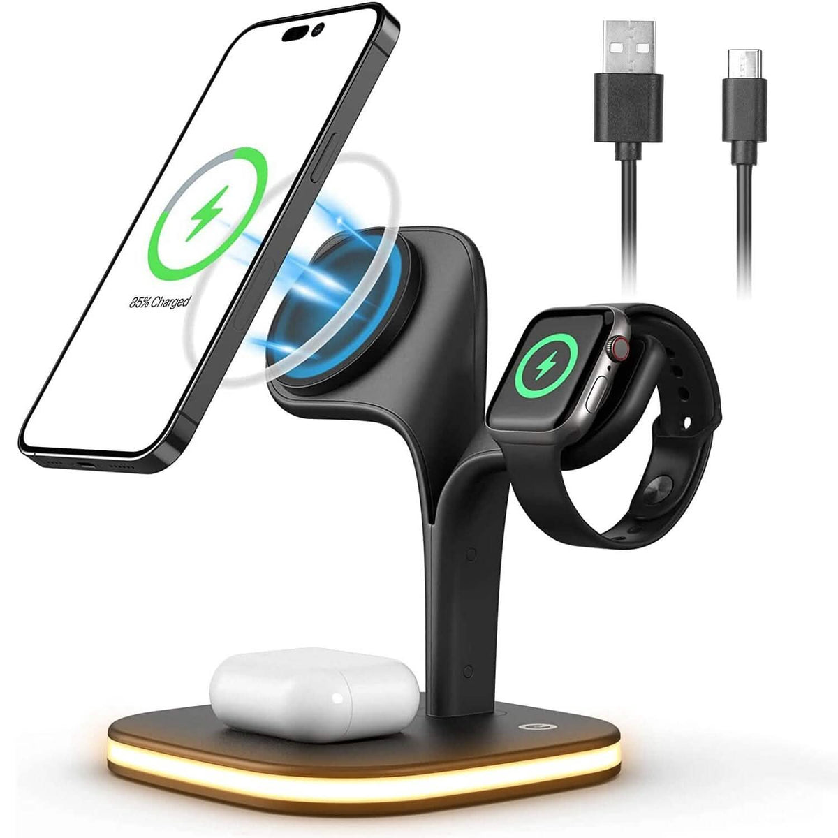 4-in-1 Magnetic Wireless Charging Station Dock