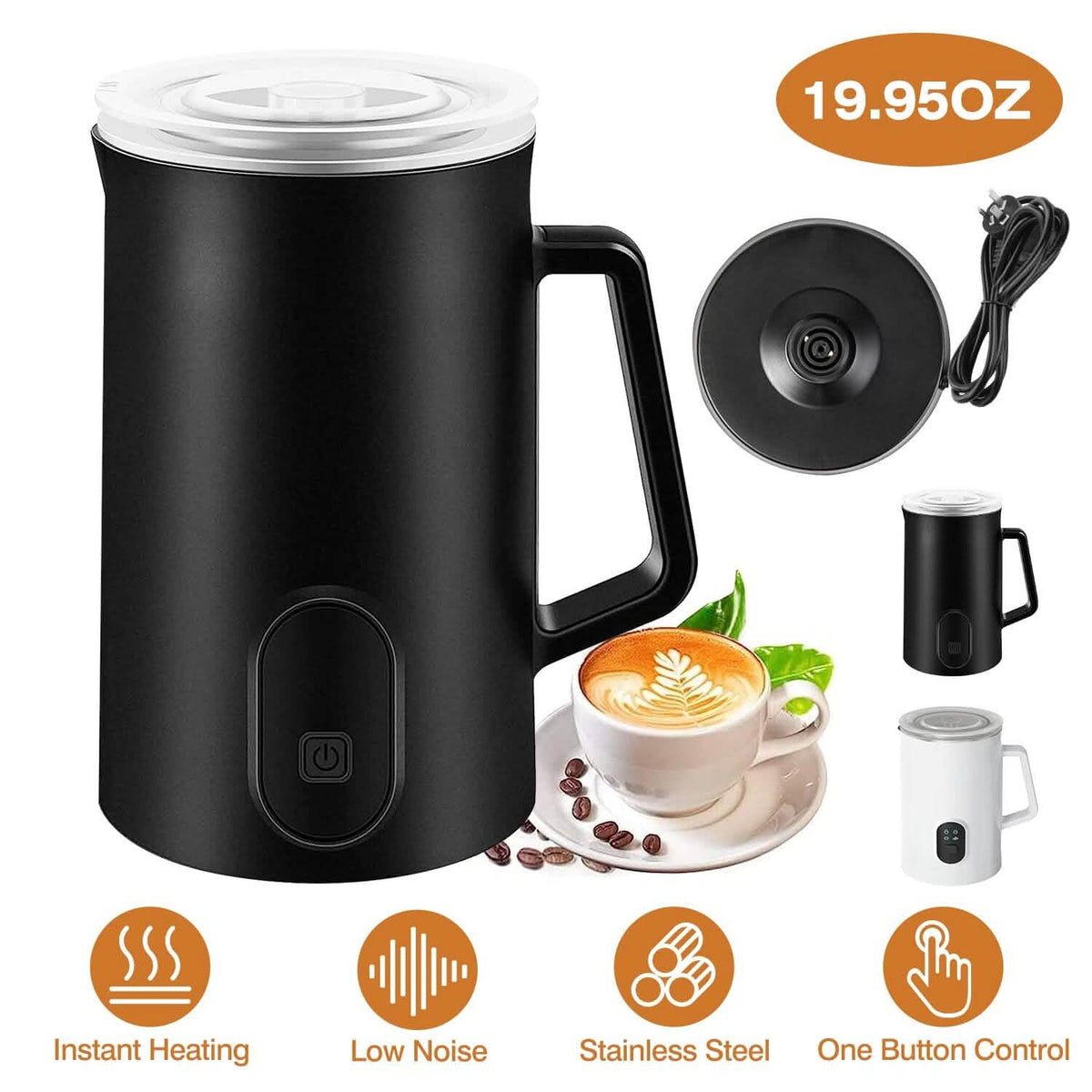 4-in-1 Multifunctional Milk Frother Steamer