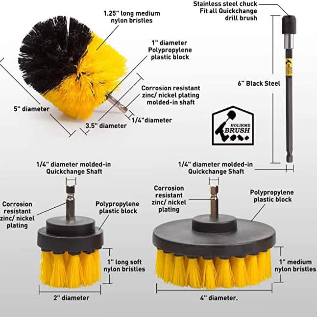 4-Pack: Electric Scrubber Cleaning Brushes
