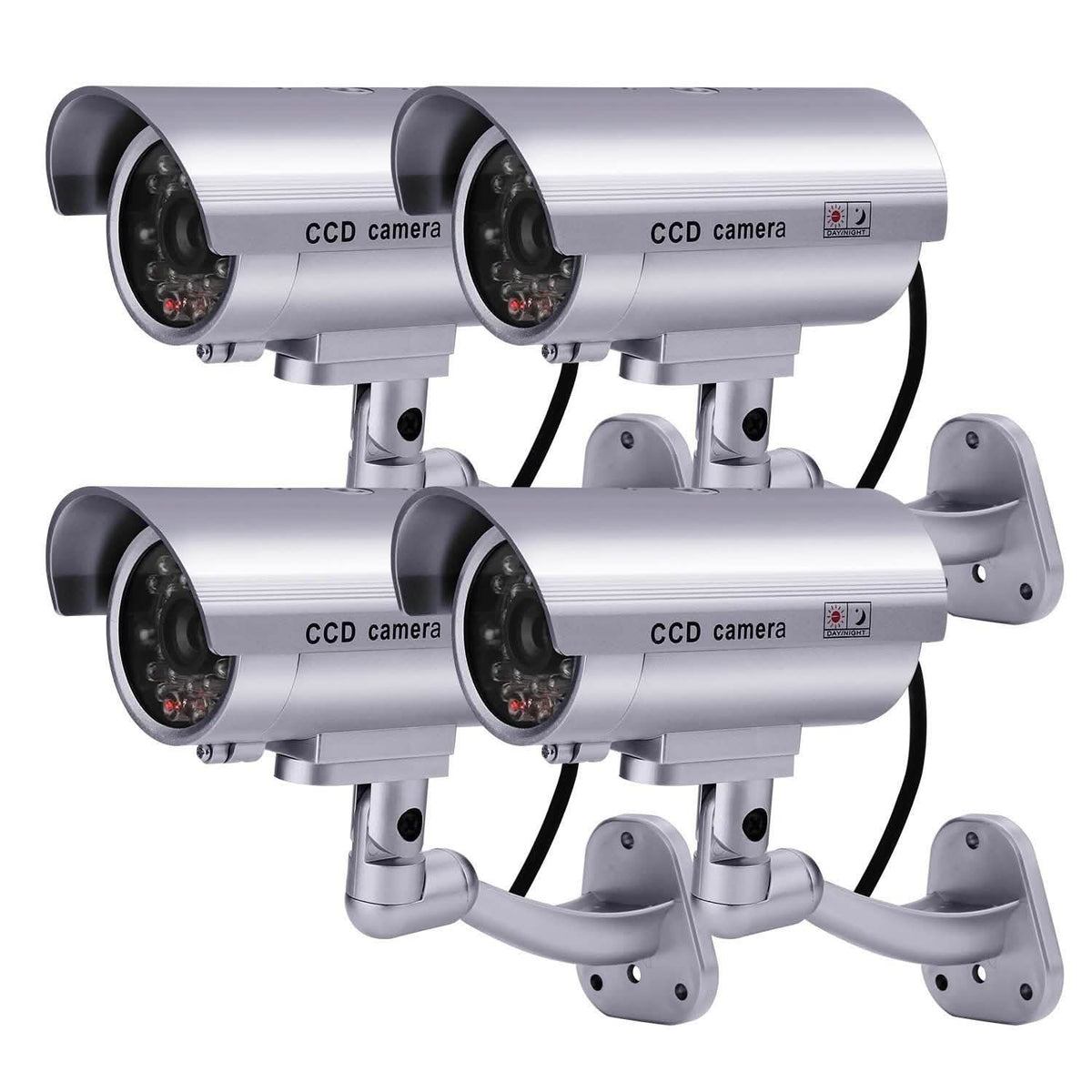 4 Pack: Fitnate Fake Security Camera CCTV Surveillance System