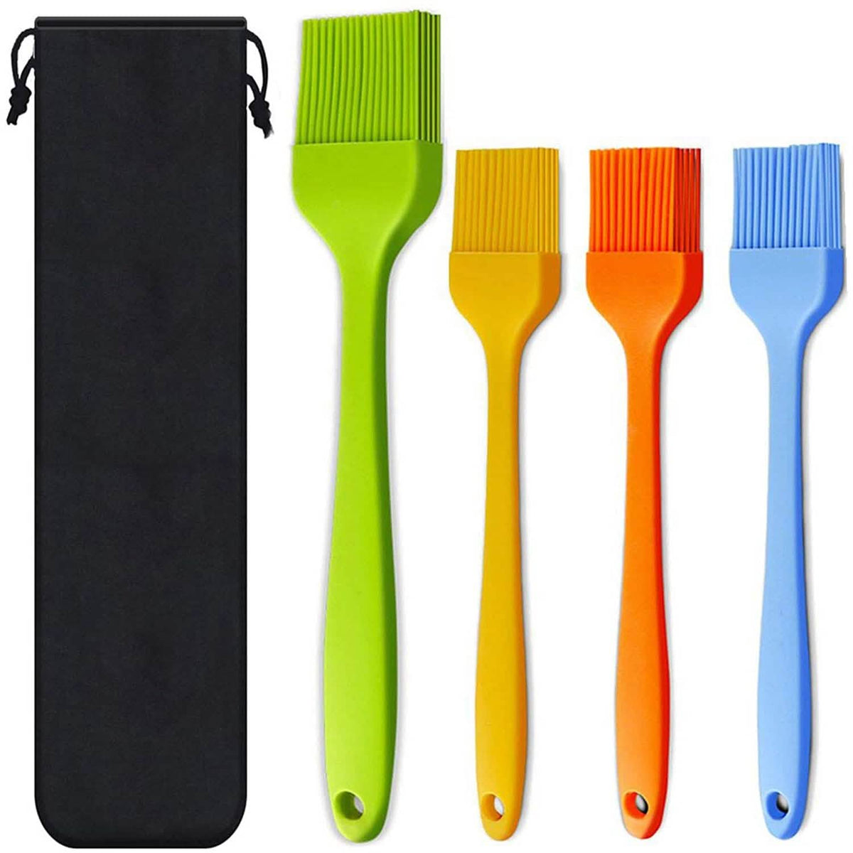 4-Pack: Silicone Basting Pastry Brush