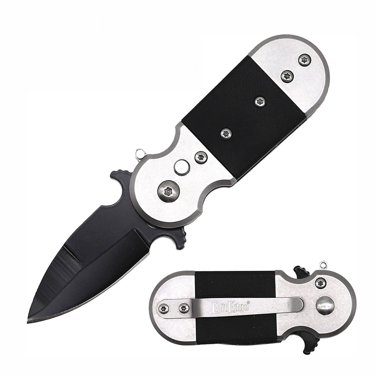 2-Pack: 4.75" Automatic Knife with Safety Lock