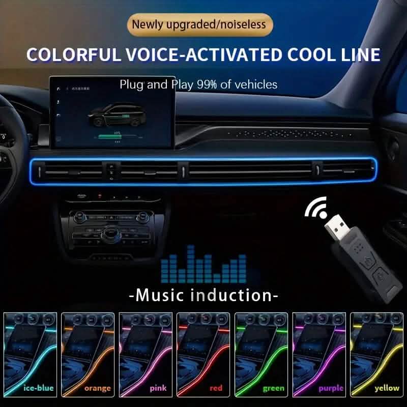 4.98 Meter Car Interior RGB LED Strip Lights