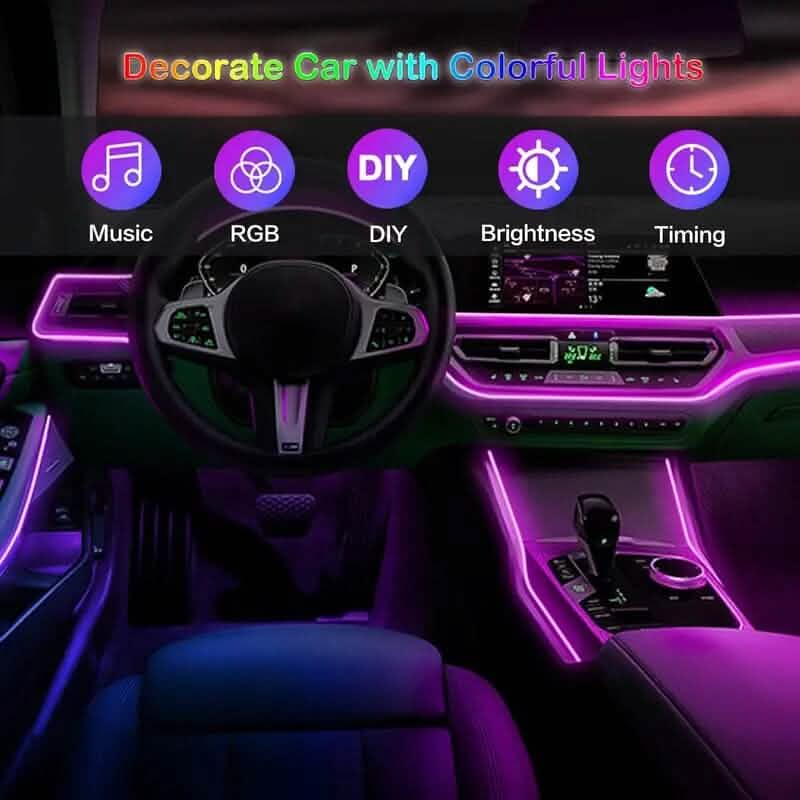 4.98 Meter Car Interior RGB LED Strip Lights