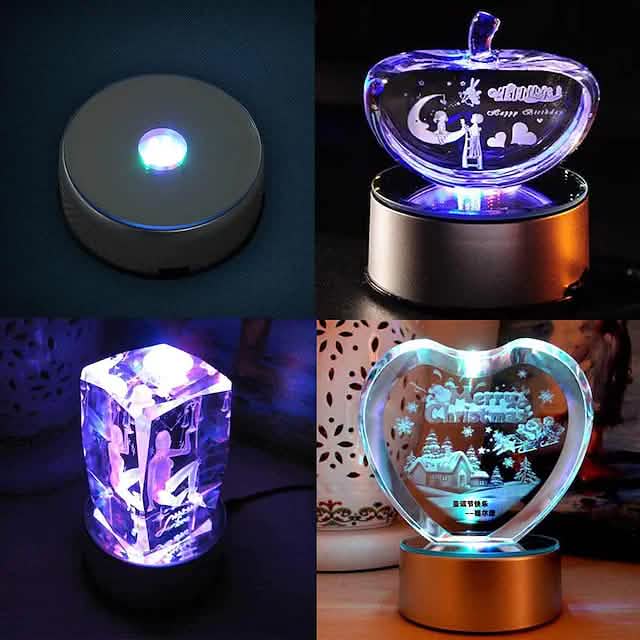 4 LEDs Illuminated Base Lamp