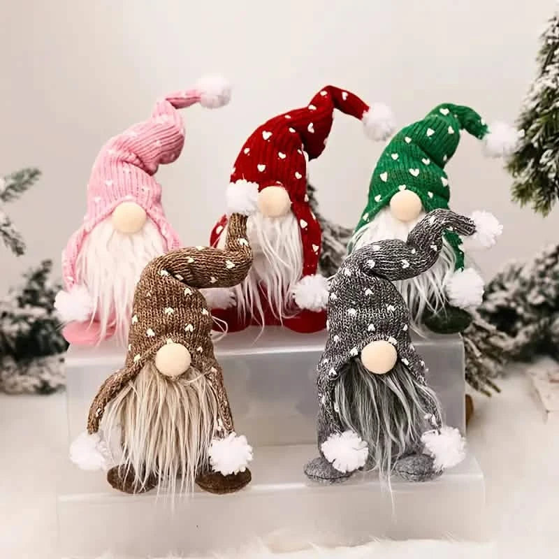5-Pack: Christmas Gnome Plush Doll