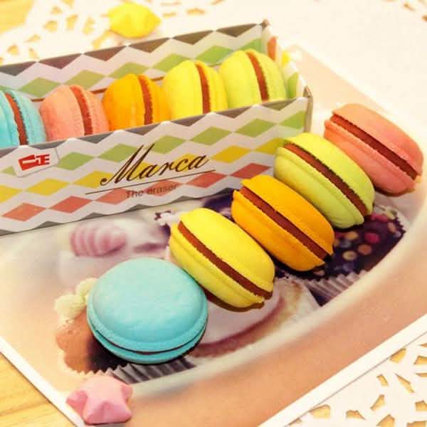 5-Pack: Macaron Erasers