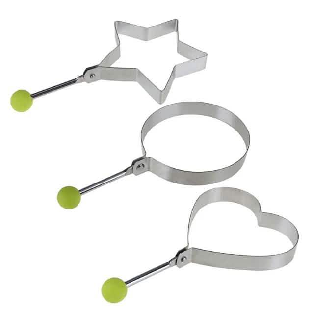 5-Pieces Set: Fried Egg Mold Pancake Rings Shaped