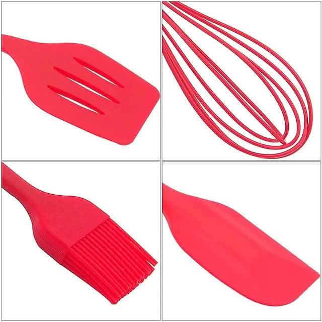 5-Pieces: Silicone Cooking Utensils Sets