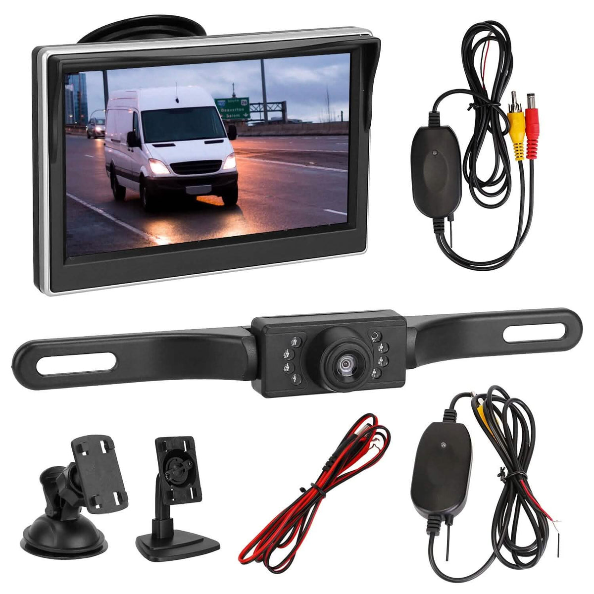 5" Screen Backup Camera Monitor Kit