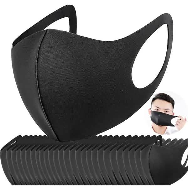 50-Pack: Reusable Double Layer Dustproof Sponge Mouth Mask