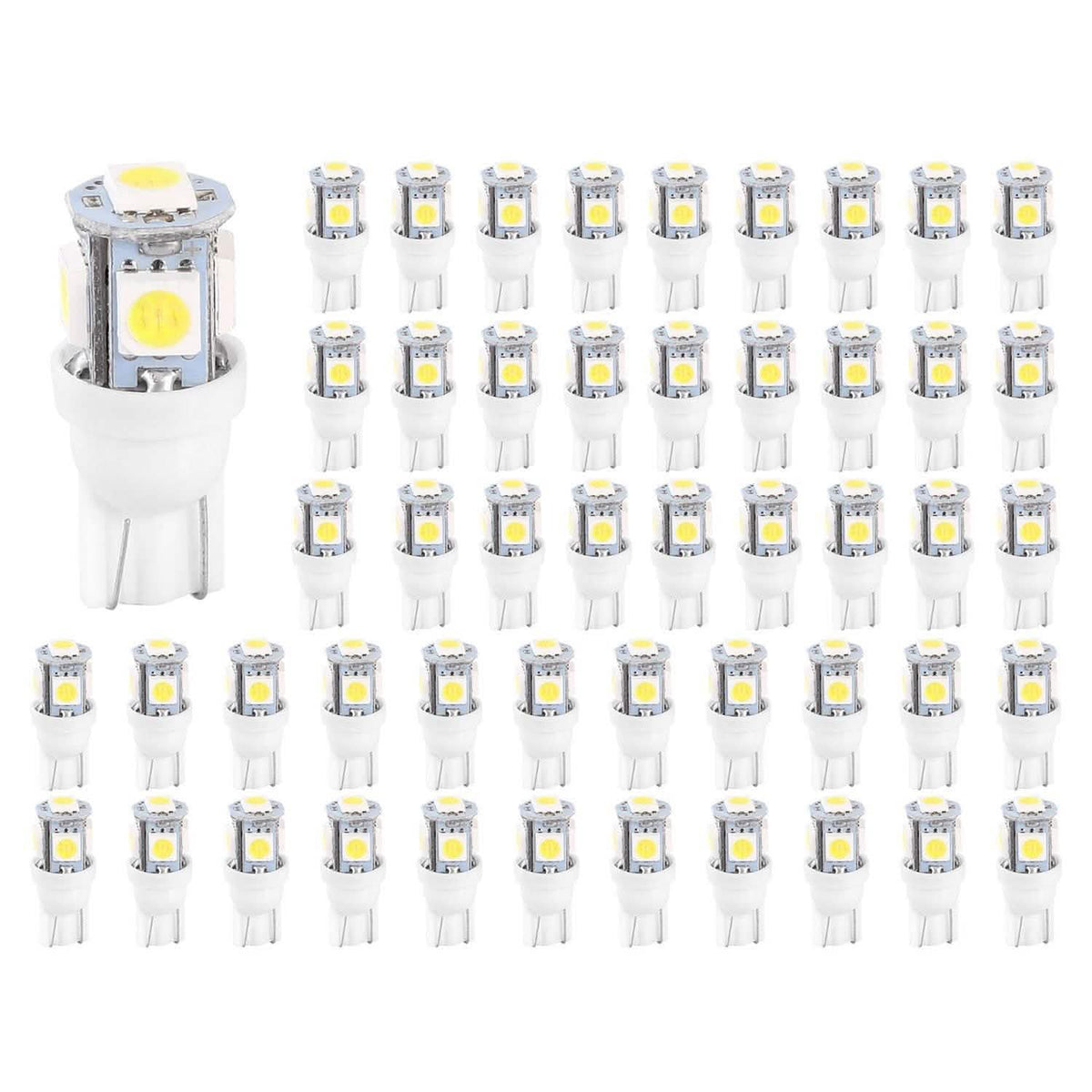 50-Piece: LED Car Light Bulbs