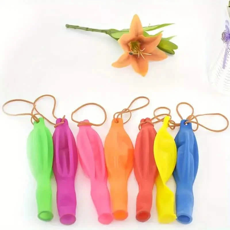 50-Pieces: Vibrant Punch Balloons Set - Heavy-Duty, Rubber-Banded, and Long-Lasting