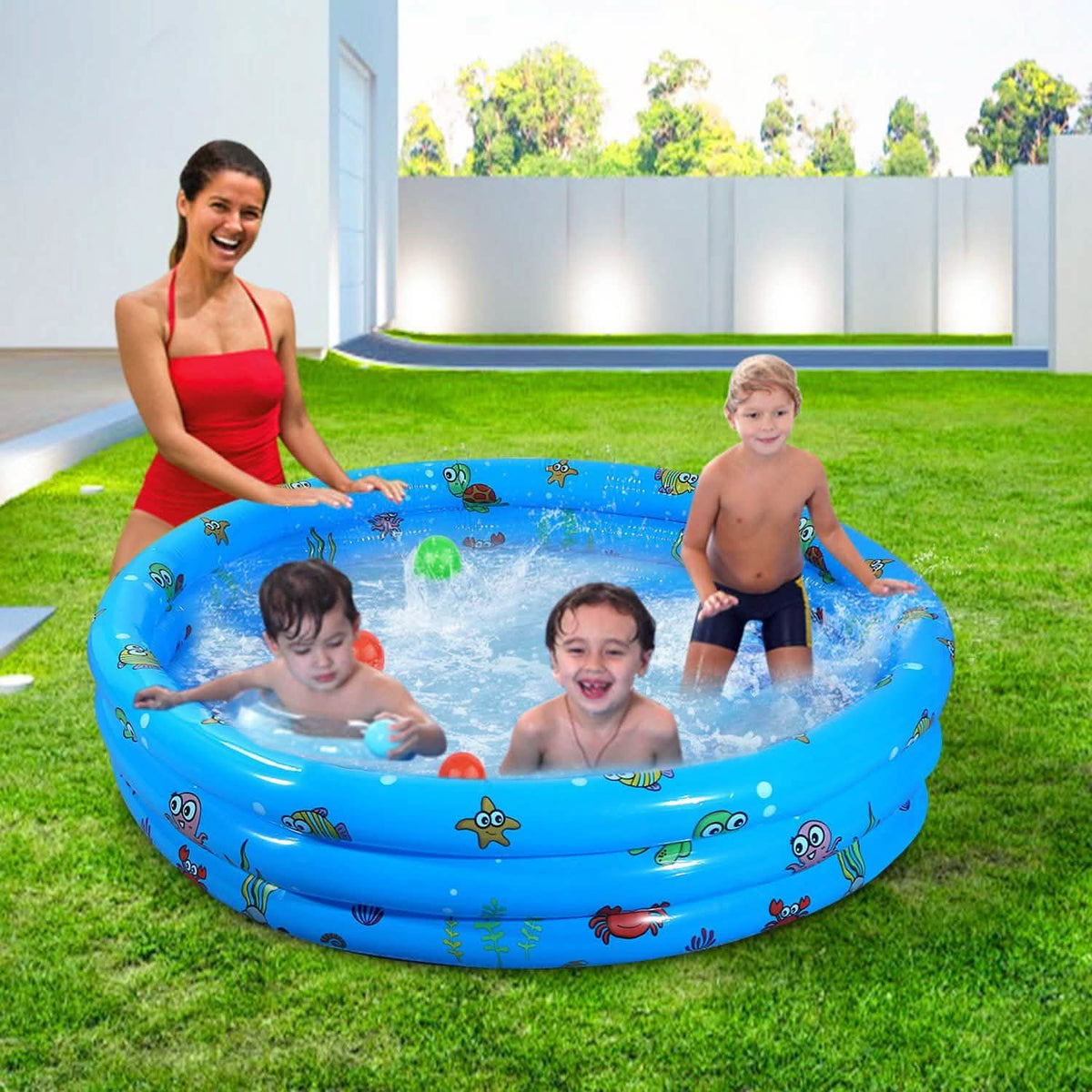 51x13" Inflatable Swimming Pool
