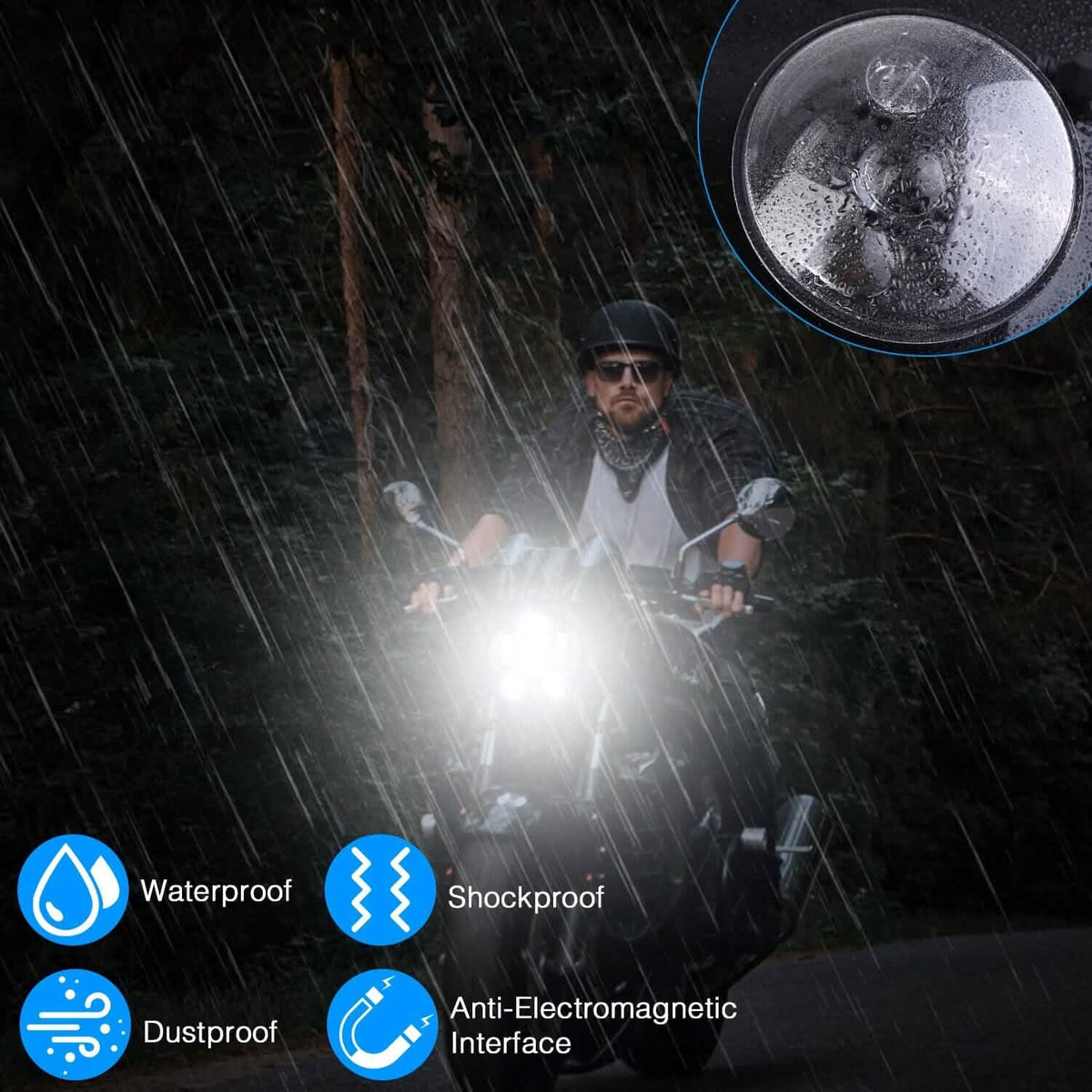 5.75-Inch LED Motorcycle Headlight