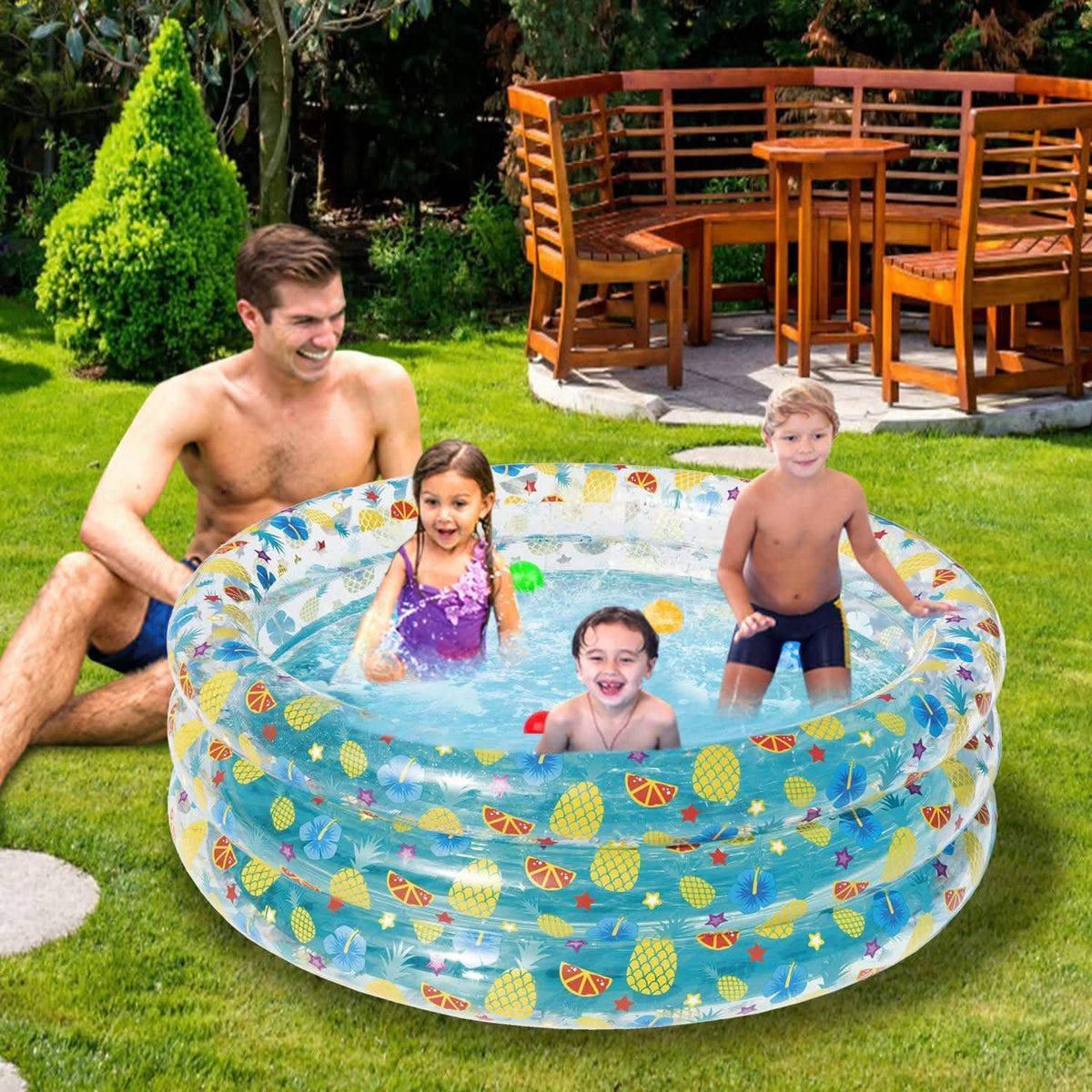59x21" Inflatable Swimming Pool