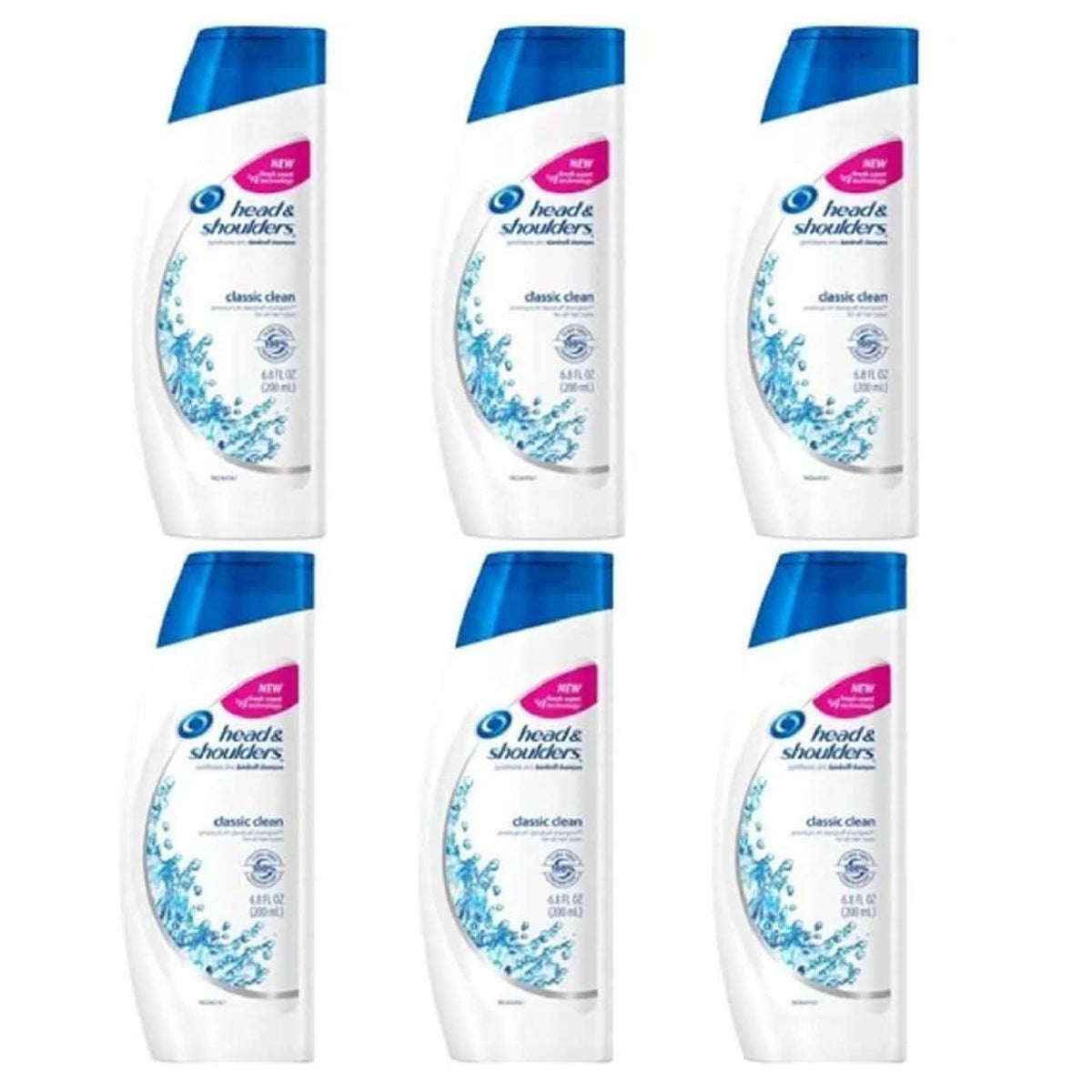 6-Pack: Head and Shoulders Classic Clean Shampoo