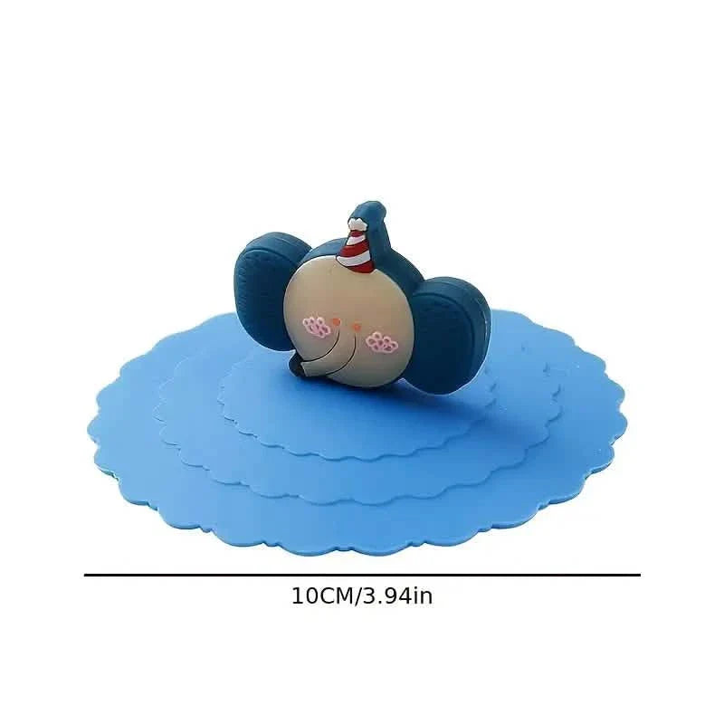 6-Pack: Leak-proof and Dustproof Silicone Cup Cover for Ceramic Tea Cups and Water Cups
