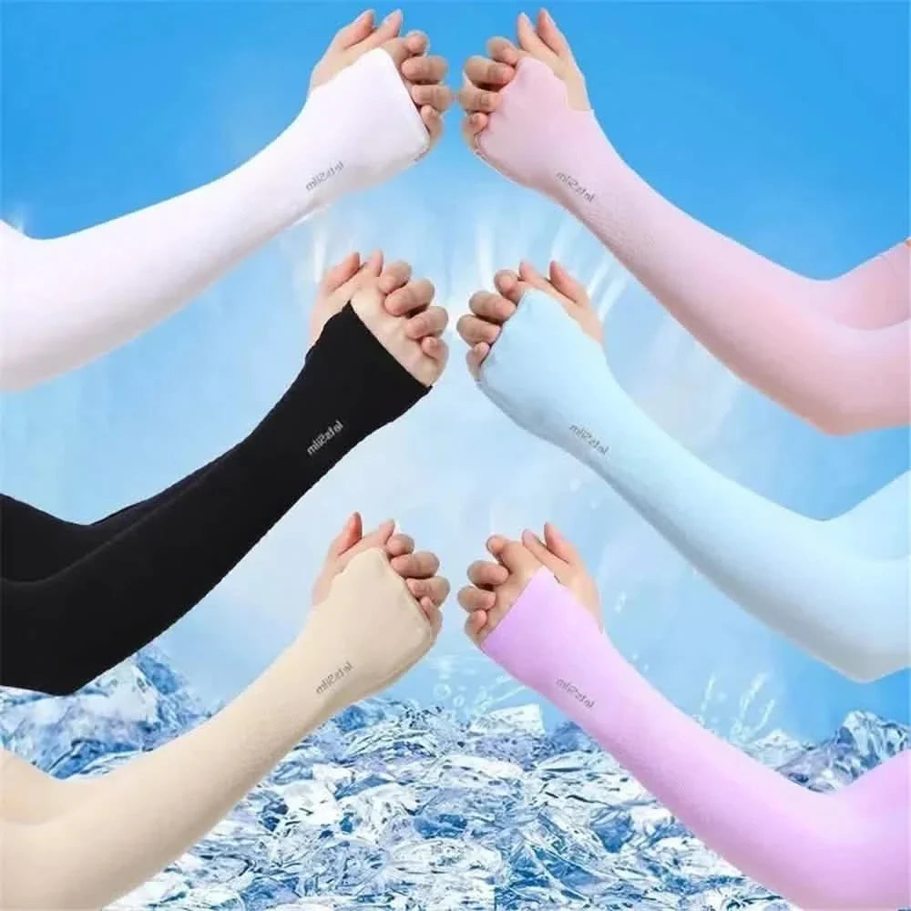 6-Pairs: Ice Silk UV Protection Arm Sleeves