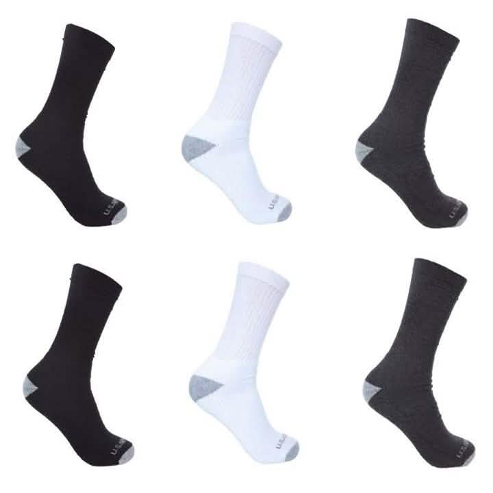 6-Pairs: U.S. ARMY Tri-Blend Socks